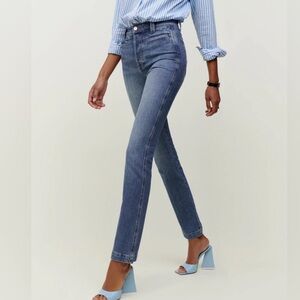 Reformation Ada Ultra High Rise Bootcut Jeans In Laguna Wash Size 29